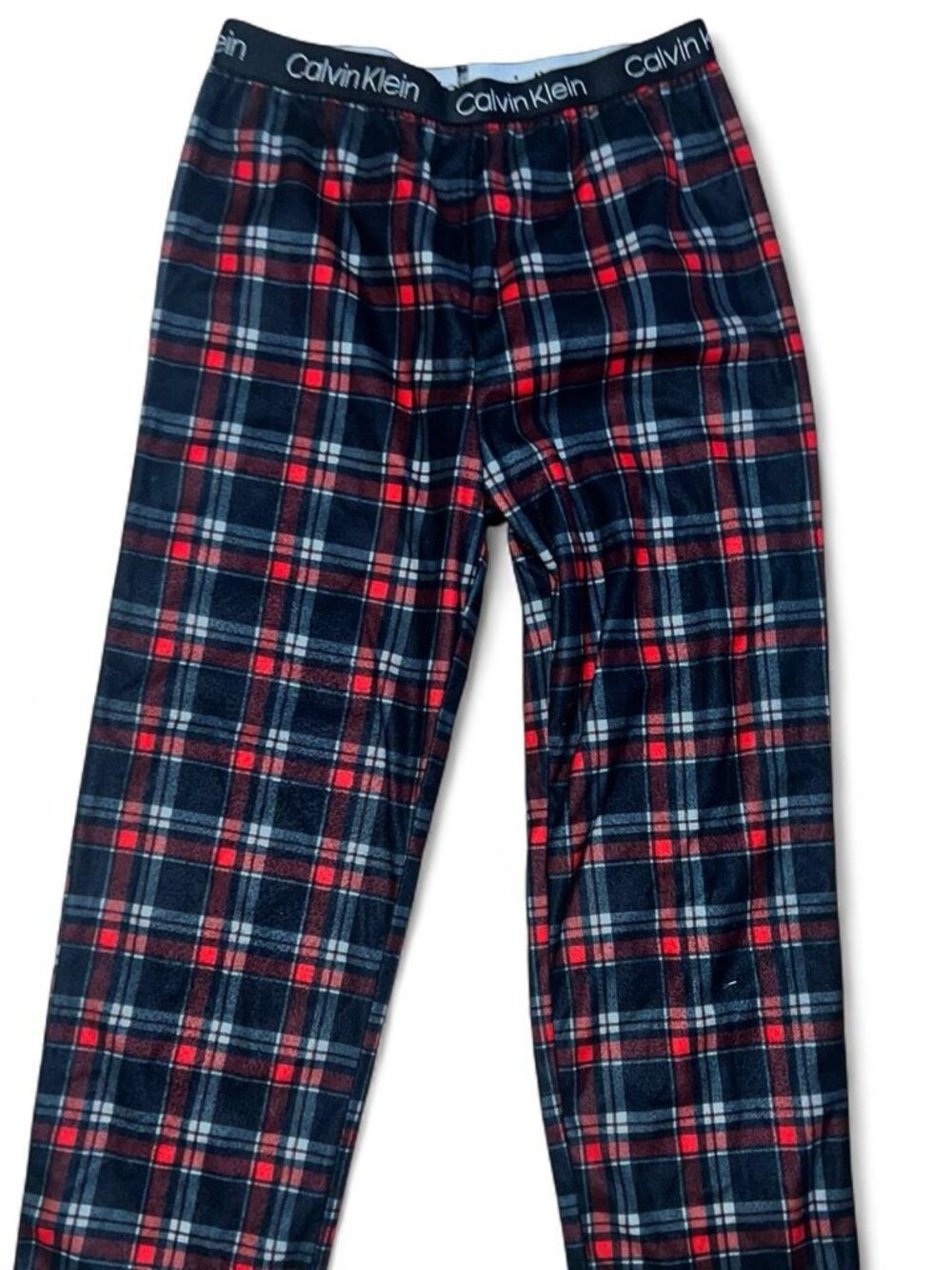Calvin Klein Youth Boys Plaid Red Pajama Pants